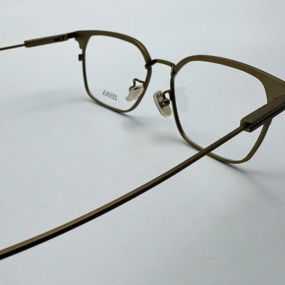Ermenegildo Zegna Eyeglasses Frames EZ5335-D 046 Matte Light Brown 52-16-145 New